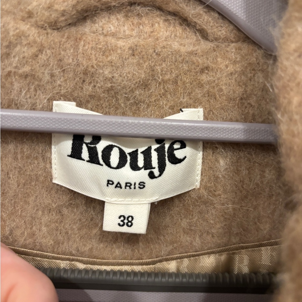 Rouje Tan Wool Coat - Picture 6 of 9